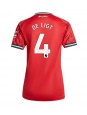 Billige Manchester United Matthijs de Ligt #4 Hjemmedrakt Dame 2025-26 Kortermet